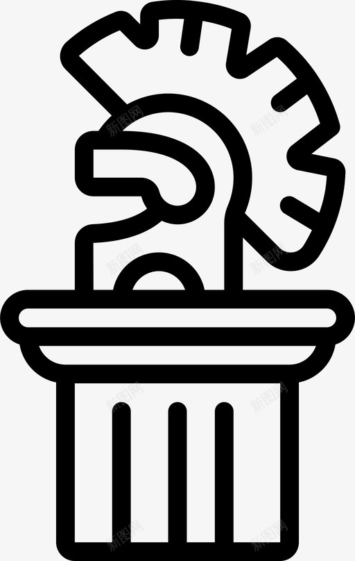 头盔古董4线状svg_新图网 https://ixintu.com 头盔 古董 线状