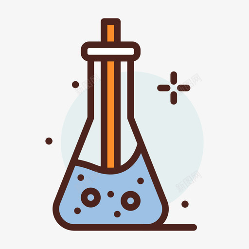 漏斗生物化学19线性颜色svg_新图网 https://ixintu.com 漏斗 生物化学 线性 颜色