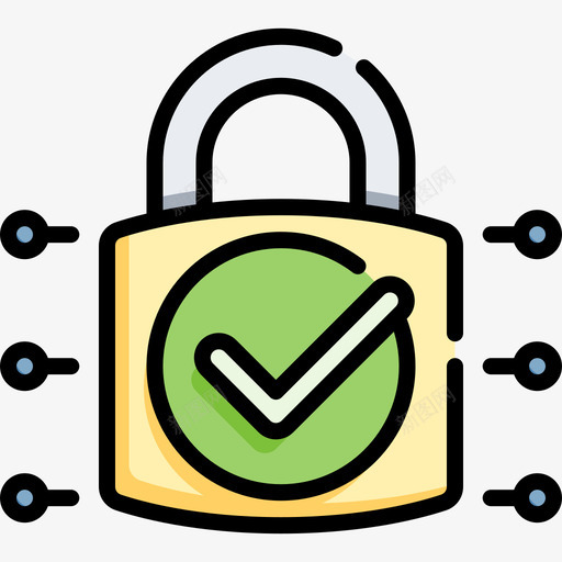 挂锁互联网安全70线性颜色svg_新图网 https://ixintu.com 挂锁 互联网 安全 线性 颜色