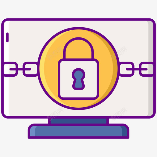 勒索软件网络安全38线性颜色svg_新图网 https://ixintu.com 勒索 软件 网络安全 线性 颜色