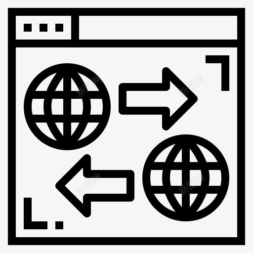 域数据传输3线性svg_新图网 https://ixintu.com 数据传输 线性