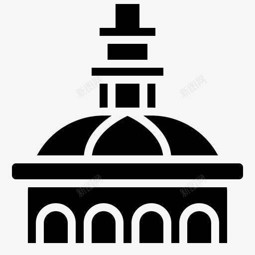 教堂建筑82雕文svg_新图网 https://ixintu.com 教堂 建筑 雕文