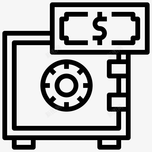 保险箱黑手党13号直线型svg_新图网 https://ixintu.com 保险箱 黑手党 13号 直线 线型