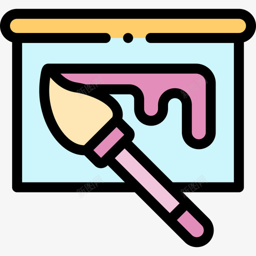绘画平面设计师44线性颜色svg_新图网 https://ixintu.com 绘画 平面 平面设计 设计师 线性 颜色