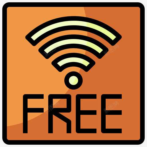 Wifi小工具41线性颜色svg_新图网 https://ixintu.com Wifi 小工 工具 线性 颜色