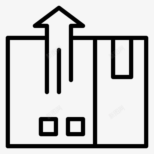 条形码货物交货svg_新图网 https://ixintu.com 交货 物流 条形码 货物 出口 包装