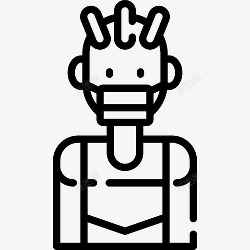 伙计带着医用面具的化身7直系的svg_新图网 https://ixintu.com 伙计 带着 医用 面具 化身 直系