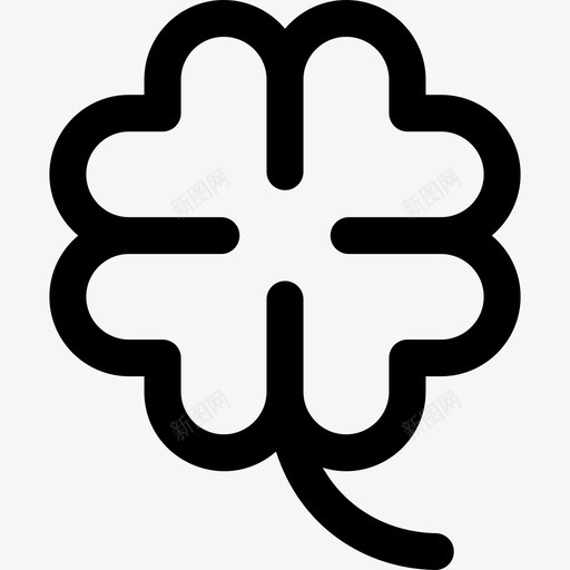 三叶草弹簧130直线型svg_新图网 https://ixintu.com 三叶 叶草 弹簧 直线 线型