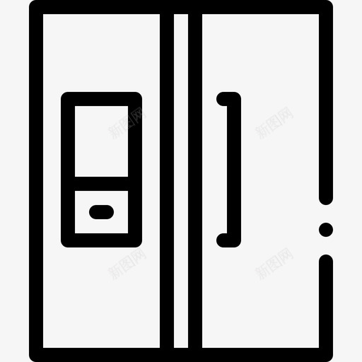 智能冰箱智能家居26线性svg_新图网 https://ixintu.com 智能 冰箱 智能家居 线性