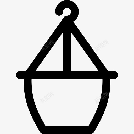 植物盆塑料制品7线状svg_新图网 https://ixintu.com 植物 塑料制品 线状