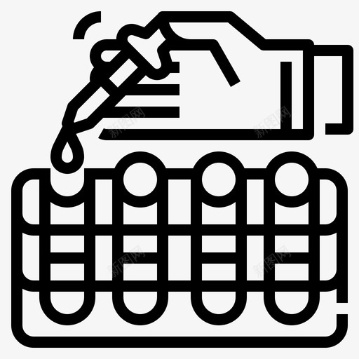 验血体检1次直线型svg_新图网 https://ixintu.com 验血 体检 1次 直线 线型