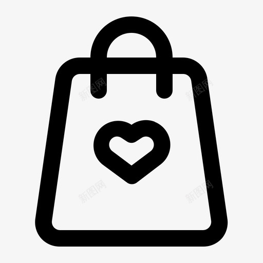 购物袋爱情人节爱情行svg_新图网 https://ixintu.com 购物袋 情人节 爱情