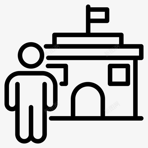 学校教学楼学校学术楼学院楼svg_新图网 https://ixintu.com 学校 教学楼 学术楼 学院楼 教育学院 基础设施 孩子 向量 图标