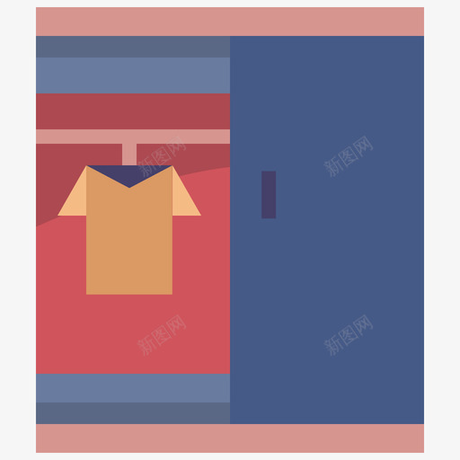 壁橱家用家具15扁平svg_新图网 https://ixintu.com 壁橱 家用 家具 扁平