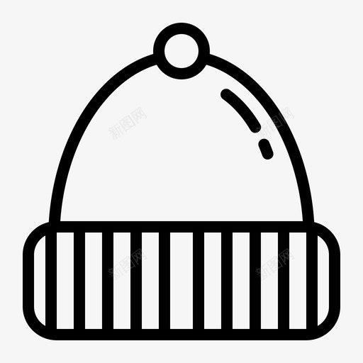 帽子衣服寒冷svg_新图网 https://ixintu.com 帽子 衣服 寒冷 冬天