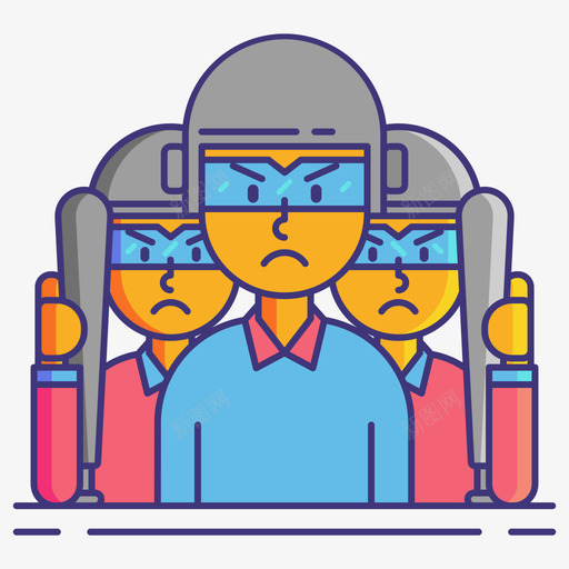 组愤怒室2线性颜色svg_新图网 https://ixintu.com 愤怒 线性 颜色