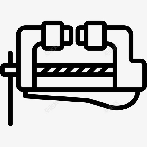 虎钳夹具五金件svg_新图网 https://ixintu.com 虎钳 夹具 五金件 仪器 机械