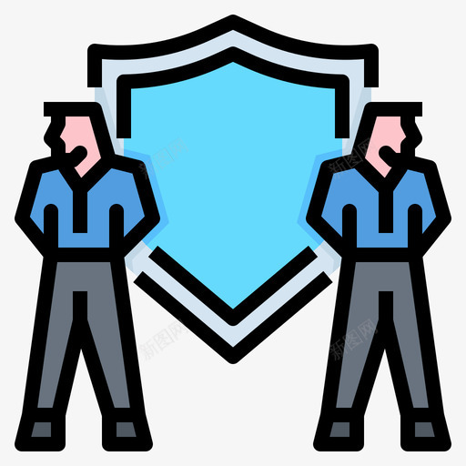 安全商务会议14线性颜色svg_新图网 https://ixintu.com 安全 商务会议 线性 颜色