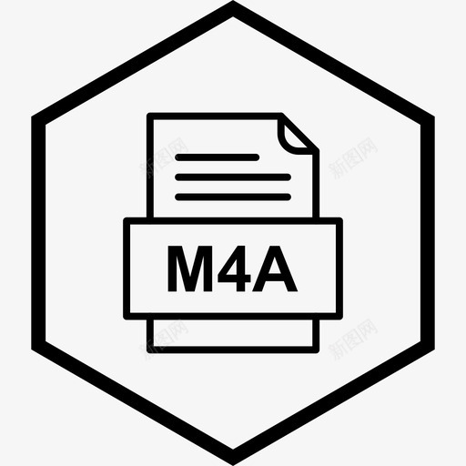 m4a文件文件文件类型格式svg_新图网 https://ixintu.com 文件 m4a 格式 类型 41种