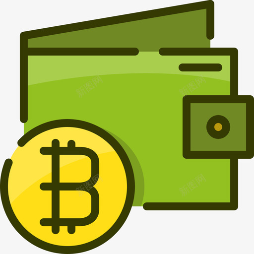 比特币钱包比特币3线性颜色svg_新图网 https://ixintu.com 比特 钱包 线性 颜色