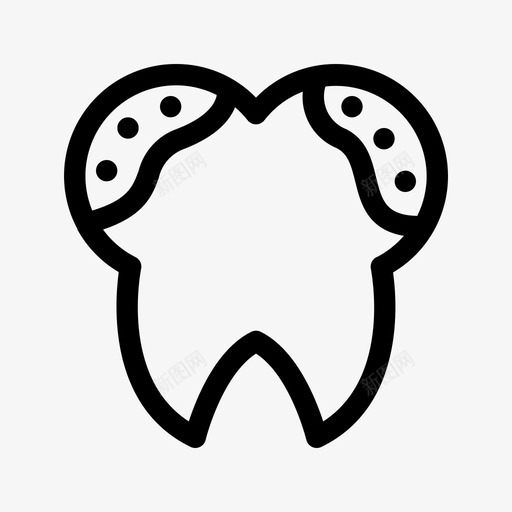 脏牙坏牙牙svg_新图网 https://ixintu.com 脏牙 坏牙 牙医 卫生 牙线
