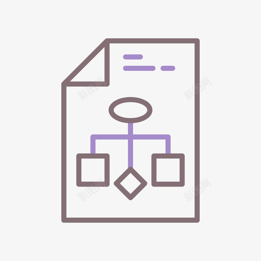 流程图ux和ui线性颜色svg_新图网 https://ixintu.com 流程图 ux ui 线性 颜色
