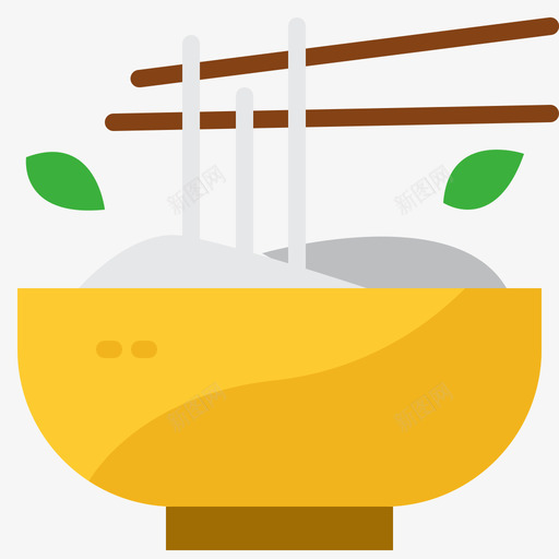 面条越南面扁面svg_新图网 https://ixintu.com 面条 越南 南面 扁面