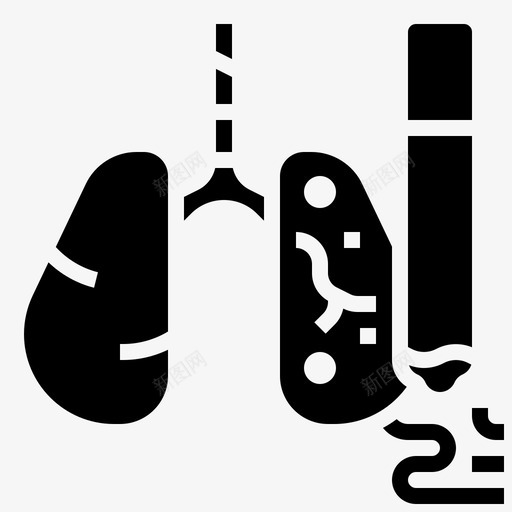 吸烟戒烟36字形svg_新图网 https://ixintu.com 吸烟 戒烟 字形