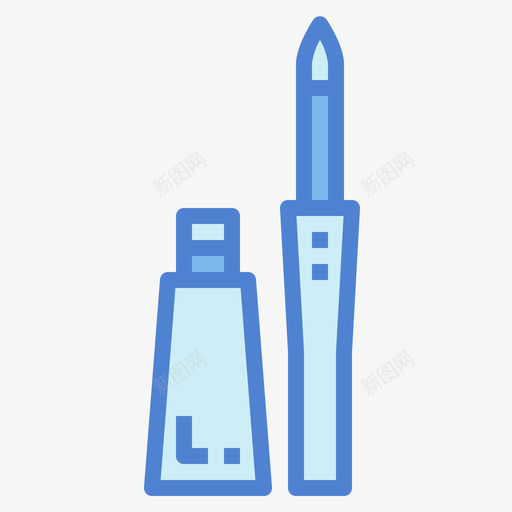 眼线笔化妆品18蓝色svg_新图网 https://ixintu.com 眼线 化妆品 蓝色