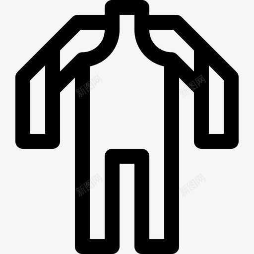 潜水衣水上运动4线性svg_新图网 https://ixintu.com 潜水 水上运动 线性