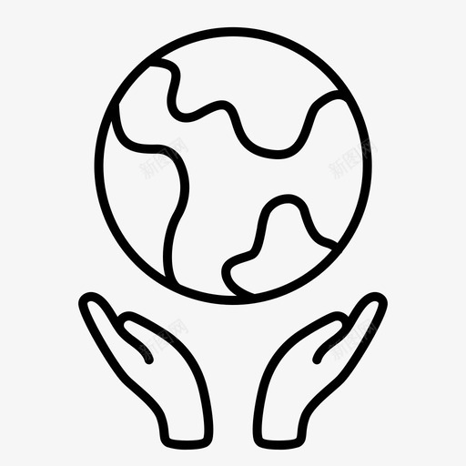 拯救地球环境双手svg_新图网 https://ixintu.com 拯救 地球 环境 双手 世界 走向 生态