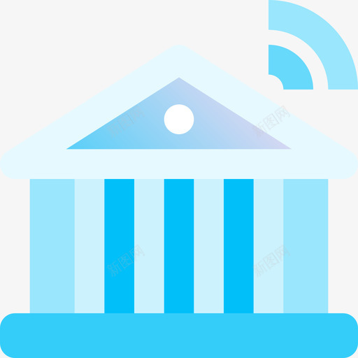 银行业fintech47蓝色svg_新图网 https://ixintu.com 银行业 fintech 蓝色