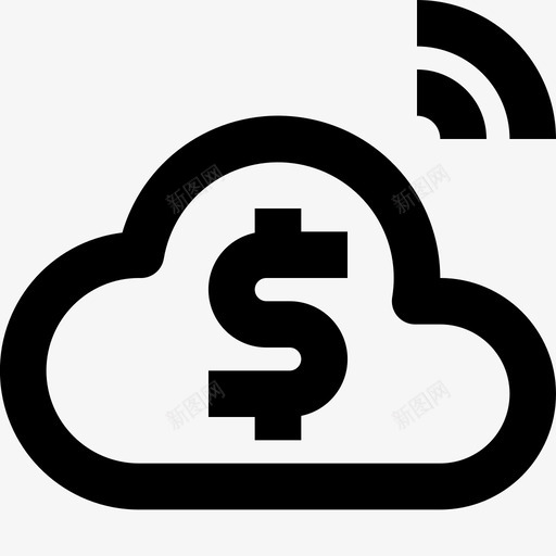 云金融科技45线性svg_新图网 https://ixintu.com 金融 科技 线性
