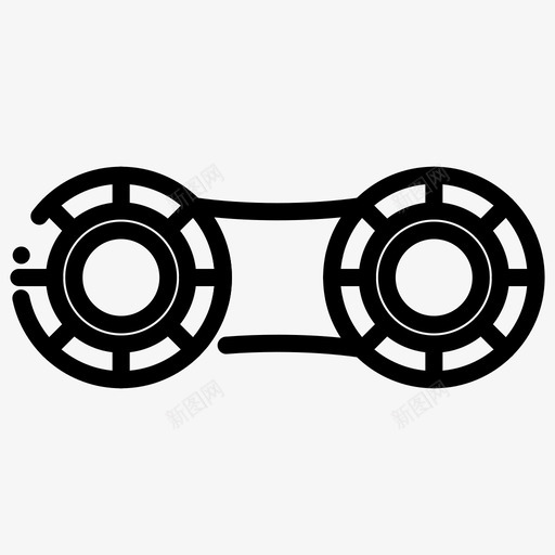传送带齿轮旋转svg_新图网 https://ixintu.com 传送带 齿轮 旋转 医学 图标 虚线 集合