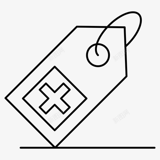 医疗实验室医疗标签svg_新图网 https://ixintu.com 医疗 标签 实验室 药品 价格 科学 细线