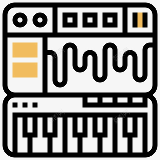 加法合成soundstudio3黄色阴影svg_新图网 https://ixintu.com 加法 合成 sound studio 黄色 阴影