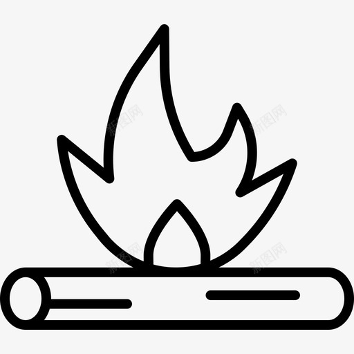 BonfireViking26线性svg_新图网 https://ixintu.com Bonfire Viking 线性