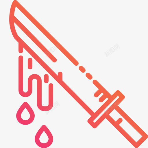 刀万圣节209线性梯度svg_新图网 https://ixintu.com 万圣节 线性 梯度