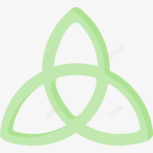 Triquetra宗教信仰48扁平svg_新图网 https://ixintu.com Triquetra 宗教信仰 扁平