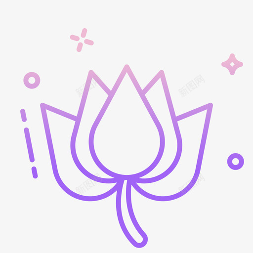 莲花中国5轮廓渐变svg_新图网 https://ixintu.com 莲花 中国 轮廓 渐变
