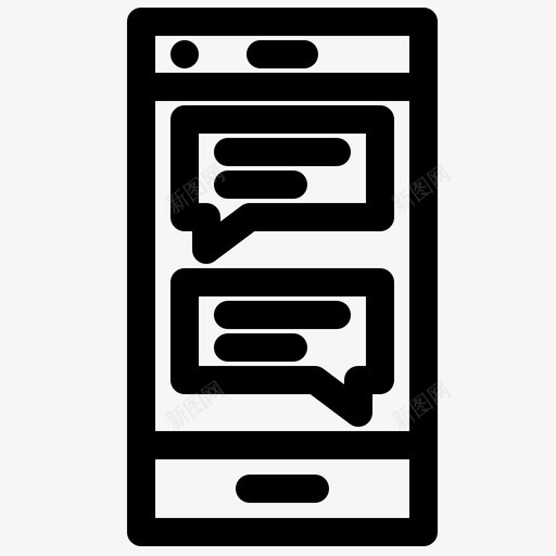 手机短信商务短信svg_新图网 https://ixintu.com 手机短信 商务 短信