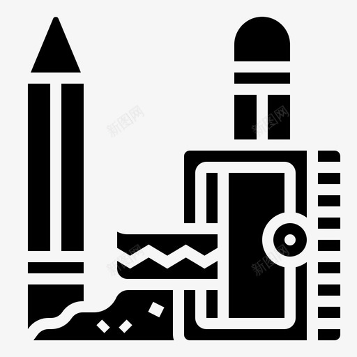 卷笔刀文具118字形svg_新图网 https://ixintu.com 卷笔刀 文具 字形