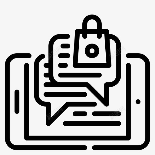 聊天机器人网上购物98线性svg_新图网 https://ixintu.com 聊天 机器人 网上购物 线性