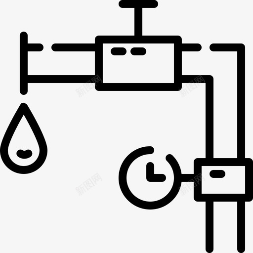 石油工业能源和电力8线性svg_新图网 https://ixintu.com 石油工业 能源 电力 线性