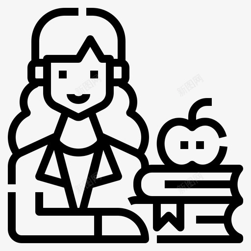 教师职业化身2直系svg_新图网 https://ixintu.com 教师 职业 职业化 化身 直系