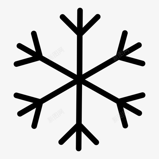 雪花冷冷雪花svg_新图网 https://ixintu.com 雪花 ui