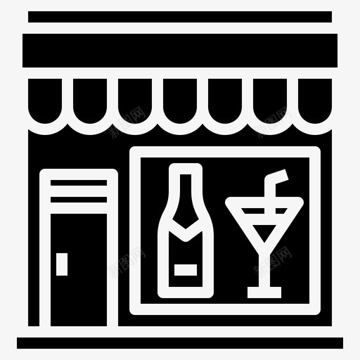 酒吧42号店实心svg_新图网 https://ixintu.com 酒吧 42号店 实心