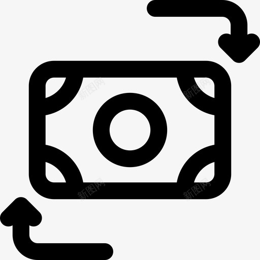 货币兑换支付金融4线性svg_新图网 https://ixintu.com 货币 兑换 支付 金融 线性