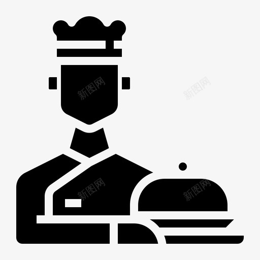 厨师职业化身3填充svg_新图网 https://ixintu.com 厨师 职业 职业化 化身 填充