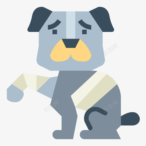绷带宠物爱好者2扁平svg_新图网 https://ixintu.com 绷带 宠物 爱好者 扁平